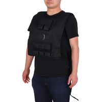 30 kg Trainingsweste Gewichtsweste Verstellbar Krafttraining Fitness Oxford Eisen Schwarz 36 x 52 cm