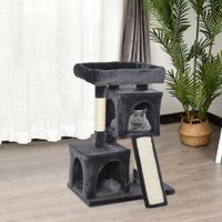 Katzenbaum Katzenkratzbaum Katzenbaum mit Sisalsäulen Dunkelgrau
