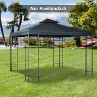 Ersatzdach für Metall-Gartenpavillon Partyzelt Pavillon Gartenzelt Dach 3x3