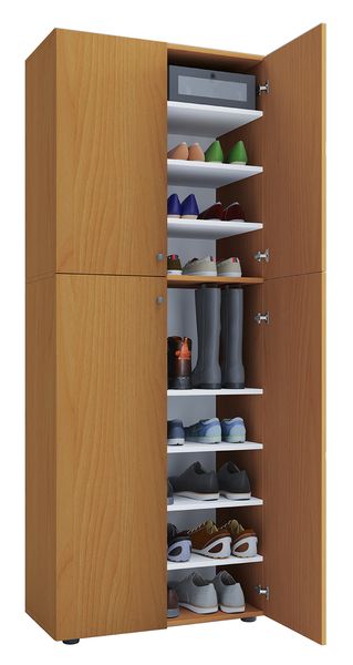 Schuhschrank "Lona XXL" mit 9 Fächern Buche