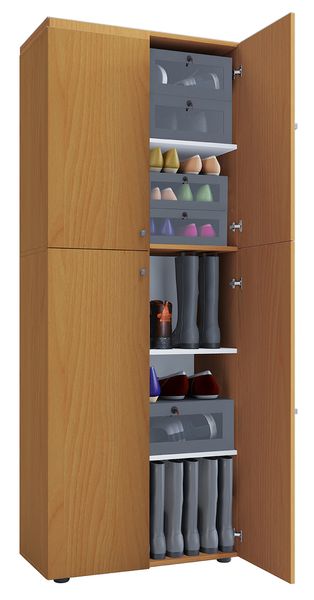 Schuhschrank "Lona" mit 5 Fächern Buche