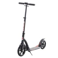Kinderscooter Kickscooter mit Stoßdämpfung Tretroller Schwarz 92,5 x 37,5 x 87-101,5 cm