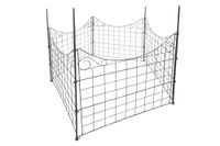 Metall Gartenzaun mit Pulverbeschichtung C03,Anthrazit 775*640 mm,11-tlg.Set,2er Set