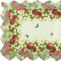 Tischläufer mit Spitze, ca. 40 x 150 cm - Gänseblümchen