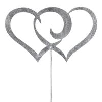 Metallstecker, Doppelherzen - 2er-Set