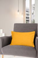 Feincord-Kissen "Soft-Touch", ca. 30 x 50 cm - Senf