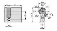 Profil-Halbzylinder - V50 10/30 mm - Gleichschließend Nr. 11