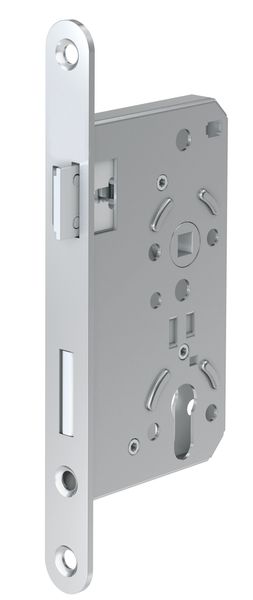 Einsteck-FS-Türschloss - ES 981 - Lochung: PZW - Stulp 24 mm abgerundet - DIN Links