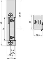 Elektro-Türöffner - ET 93 - mechanische Entriegelung - Einsatz für 6-12 Volt - DIN Rechts