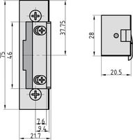 Elektro-Türöffner - ET 92 - mechanische Entriegelung - Einsatz für 6-12 Volt - R/L