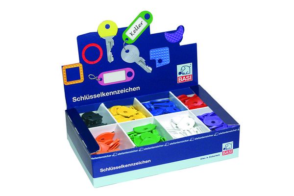 Schlüsselkennkappen - Standardfarben - rund - 1VE = 200 Stück