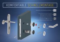 Kombi-Schutzbeschlag - SBK 7500 ES1 - ZA - Kombi-Schutz - 72/8 mm - U-Form
