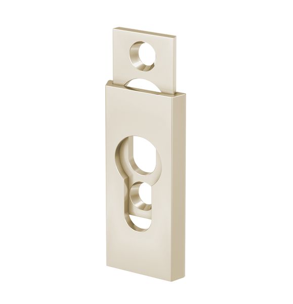 Schutz-Schieberosette - eckig - Alu F2 - 6 mm
