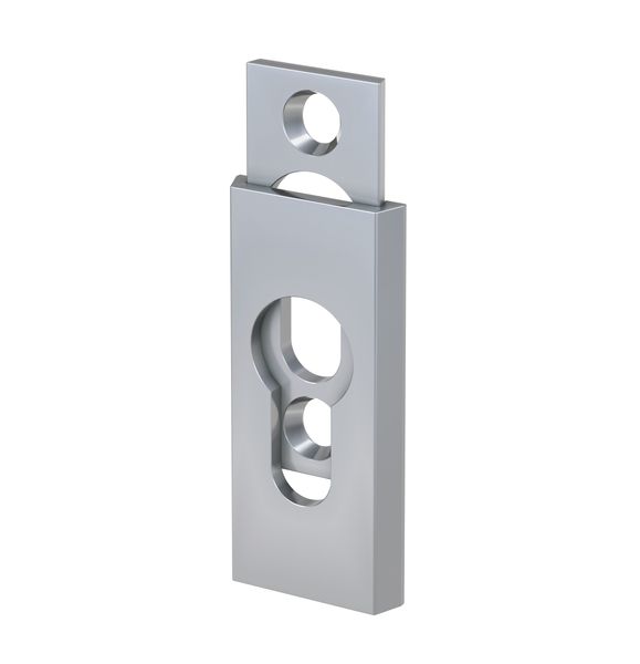 Schutz-Schieberosette - eckig - Alu F1 - 6 mm