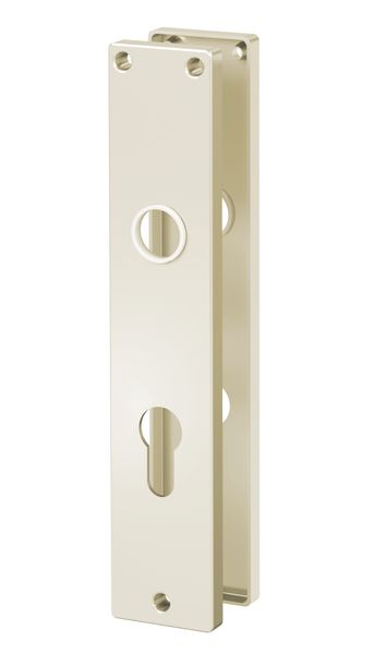 ZT-Langschildpaar - Profilzylinder-Lochung - Alu F2