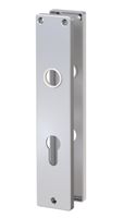 ZT-Langschildpaar - Profilzylinder-Lochung - Alu F1