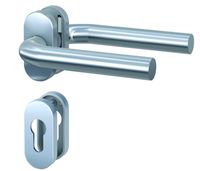 Schmalrahmen-Garnitur - Edelstahl - L-Form