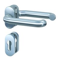 Schmalrahmen-Garnitur - Edelstahl - U-Form