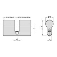 Profil-Blindzylinder - BZ 100 40/40 mm