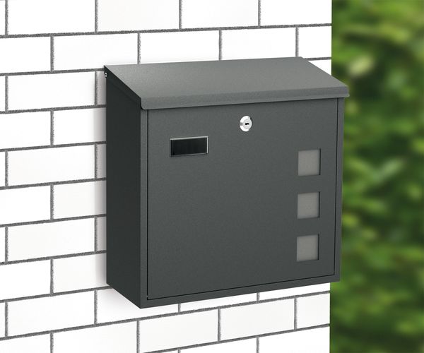 Briefkasten - BK 350M - Stahl matt anthrazit