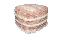 Pouf Bohist 225 Rosa / Creme 50cm x 50cm