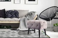 Hocker Piano 125 Grau / Schwarz