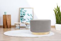 Hocker Nano 410 Hellbraun / Grau