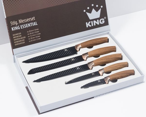 5tlg. Messerset ESSENTIAL im ETUI
