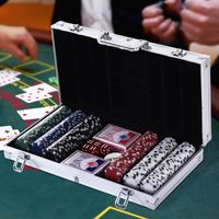Pokerkoffer Pokerset Poker Set Jetons Koffer 38x20,5x6,5 cm