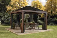 Sojag Pavillon Valencia 12x12 Holz-Edition