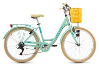 Damenfahrrad 26'' Cantaloupe mint mit Korb RH 44 cm