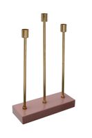 Kerzenhalter Art Deco 325 Rosa / Gold