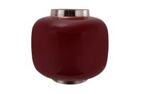 Vase Art Deco 325 Pflaume / Silber