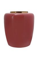 Vase Art Deco 125 Koralle / Gold