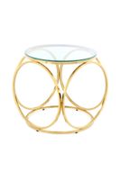 Beistelltisch Whitney 225 Klar / Gold