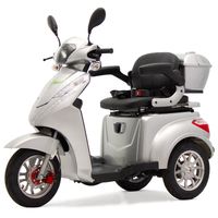 Elektromobil ECO ENGEL 501 Silber mit 20 Ah Li-Io Akku Herausnehmbar, 25 km/ h