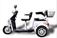 Eco Engel 503 Silber mit herausnehmbarem 20Ah Lithium-Ionen-Akku, Zweisitzer Elektromobil
