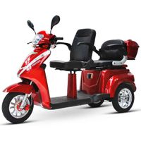 Eco Engel 503 Rot mit herausnehmbarem 20Ah Lithium-Ionen-Akku, Zweisitzer-Elektromobil