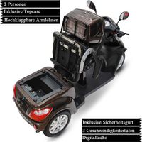 503 Schoko mit herausnehmbarem 20Ah Lithium-Ionen-Akku, Zweisitzer