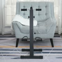 Heimtrainer für Senioren Bewegungstrainer Pedaltrainer Stahl Schwarz