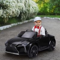Kinderauto von Lexus Kinderfahrzeug Elektroauto mit MP3 Musik Schwarz