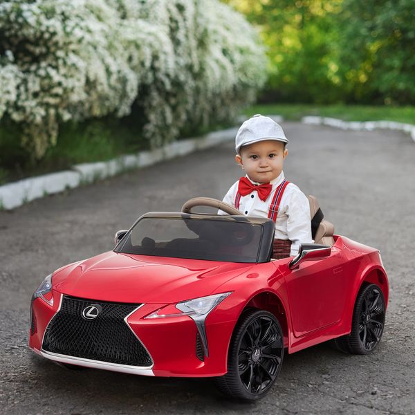 Kinderauto von Lexus Kinderfahrzeug Elektroauto mit MP3 Musik Rot