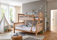 Etagenbett 90/140 x 200 cm Liegefläche Kick Buche massiv natur lackiert