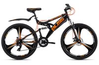 Mountainbike Fully 26'' Bliss schwarz-orange RH 47 cm