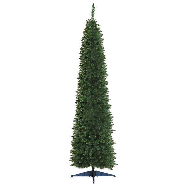 Weihnachtsbaum Tannenbaum mit Kunststoffständer 499 Spitzen PVC Grün Ø60 x 210 cm