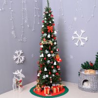 Weihnachtsbaum Tannenbaum mit Kunststoffständer 499 Spitzen PVC Grün Ø60 x 210 cm