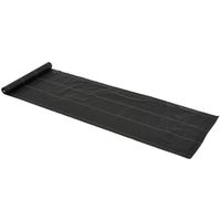 Unkrautvlies Anti-Unkrautgewebe Bändchengewebe Reißfestes Bodendecker 100g/m² PP-Kunststoff Schwarz 50x1 m