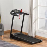 Laufband Klappbar elektrisch 500 W 1-12 km/h LED-Display Schwarz 134 x 60 x 118 cm
