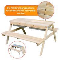 Kindersitzgruppe Edi mit Wasserbecken und Sonnenschirm