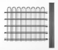 Zaun-4er Set, ca. 1000 x 800 mm - Grau, 21FS01